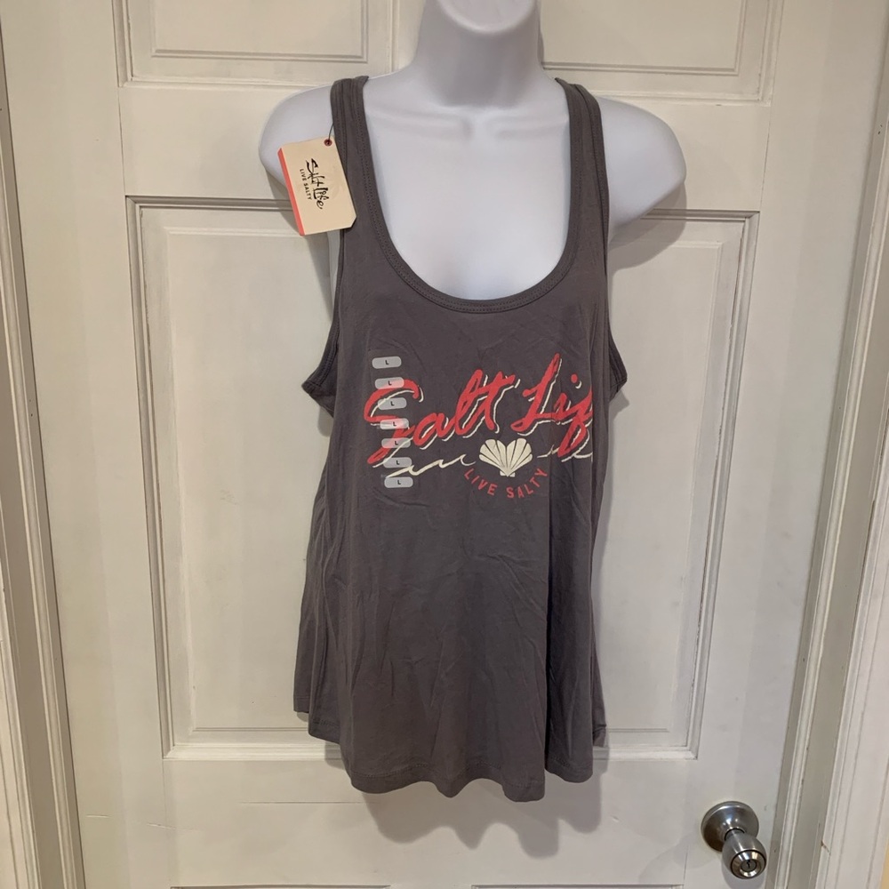 Salt Life Women’s  Racerback Oversize Tank Top "SALT  LIFE" Women's Large New